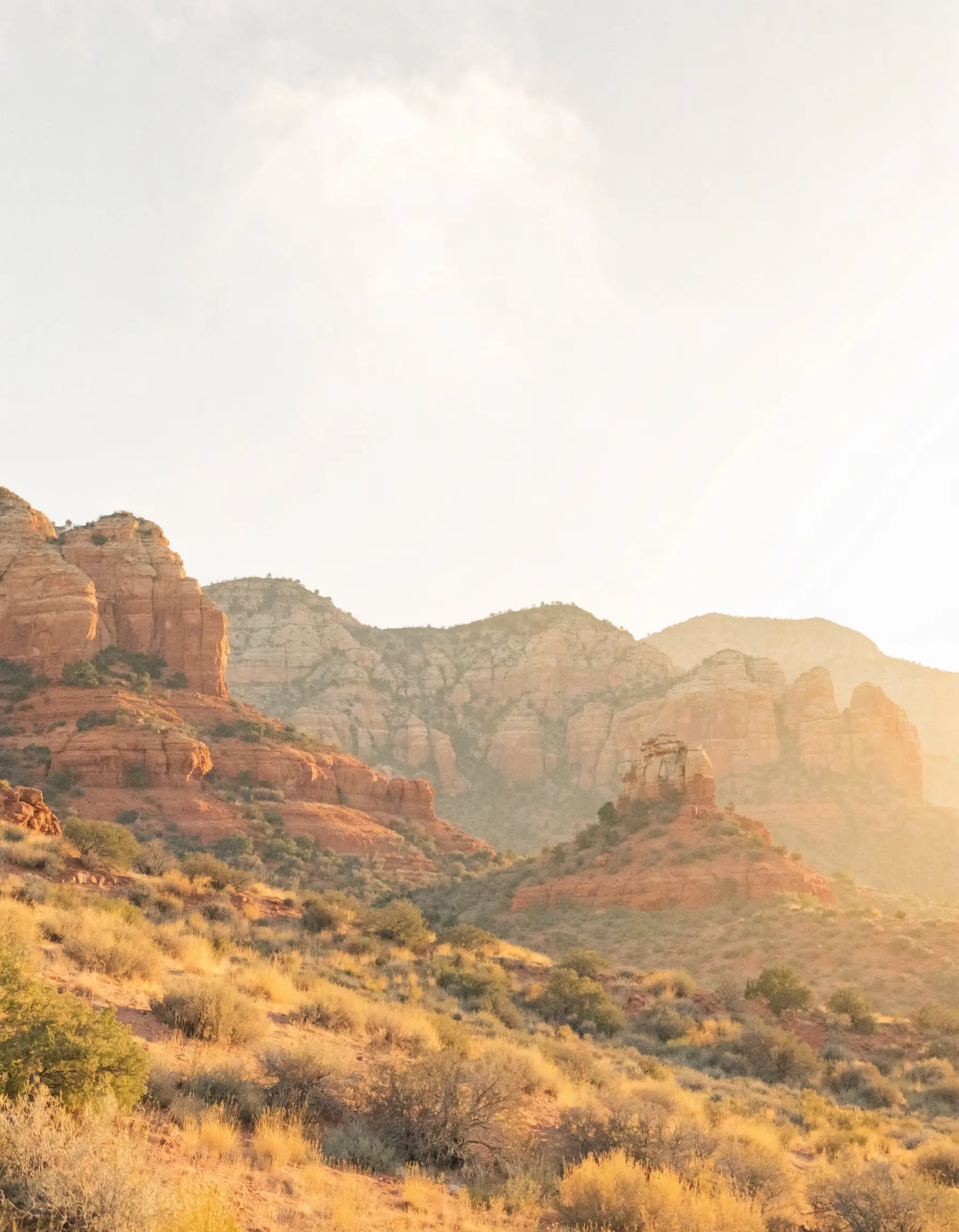 Red rock country outside Sedona in late afternoon light